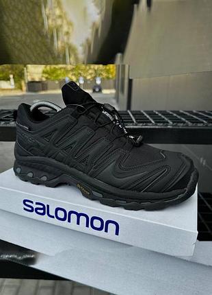 Кросівки чоловічі salomon xa pro street чорні зимові демісезонні осінь-зима-весна шкіра текстиль водонепроникний розмір 41-45 нові 1282-1
