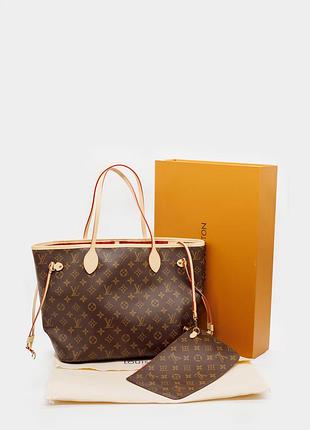 Louis vuitton neverfull mm monogram canvas with pochette