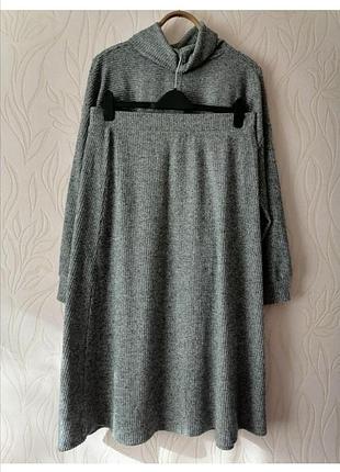 Тёплый костюм с юбкой на 48р f&f