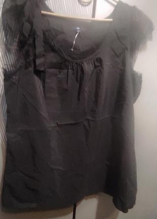 Летняя майка блузка с кружевом