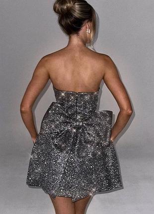 Вечірня сукня з бантом 10