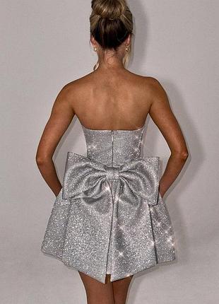 Вечірня сукня з бантом 3