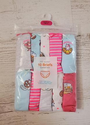 Трусики на девочку 11-12 лет primark полуупаковки 5шт слипы