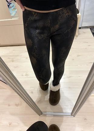 Лосіни теплі на флісі з низькою посадкою