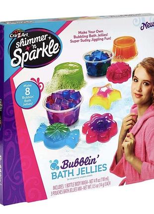 Набір для творчості cra-z-art shimmer n sparkle виготовлення власного желе для ванн bubblin