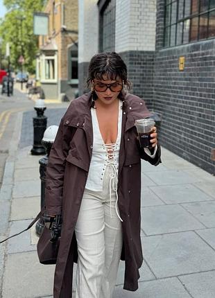 Легкий шоколадный тренч плащ с высоким воротничком zara
☝️☝️☝️☝️☝️☝️☝️☝️☝️☝️☝️☝️