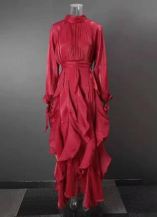 Коктейльне мереживне квіткове вечірнє в пол максі сукня old money шовкове міні плаття з корсетом з шлейфом з відкритими плечима з відкритою спиною