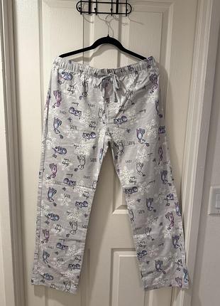 Нові домашні штани принт песики розмір 46-48 100% котон