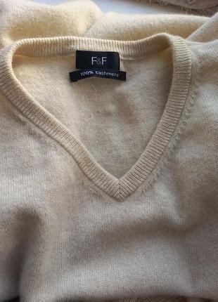 Кашеміровий джемпер 46-48 розмір f&f 7