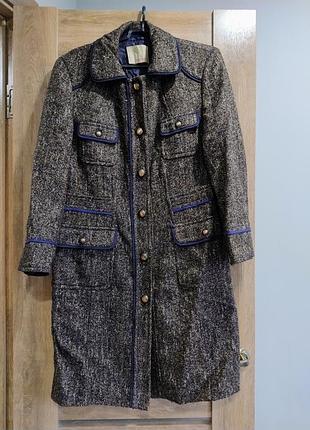 Пальто демисезонное с шерстью