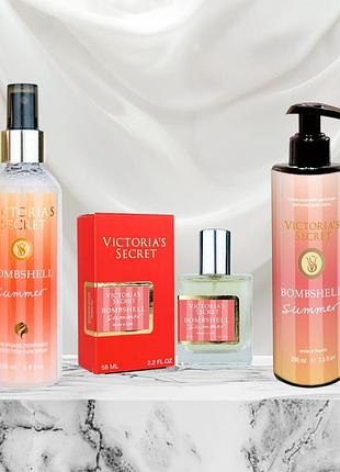 Подарочный набор victoria's secret bombshell summer (парфюмированная вода 100 мл + лосьон для тела 200 мл)