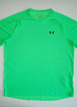 Футболка  under armour tech 2.0 салат 2021г оригинал  (xl)