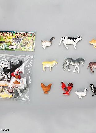 Тварини арт. 817 (384шт/2) свійськи, 10 шт. пакет 12*3*19см