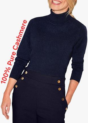 Крутой женский кашемировый гольф синего цвета john lewis pure cashmere, 💯 оригинал