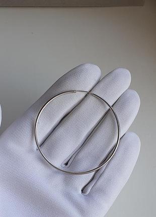 Одиночная серебряная серёжка, моно серьга из серебра