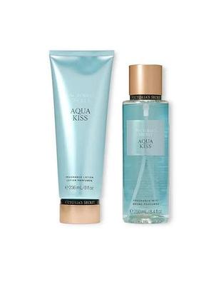 Набір victoria's secret aqua kiss спрей 250 мл + лосьйон 236 мл