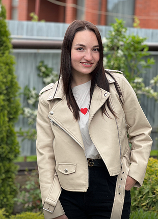 Косуха екошкіра, м, беж