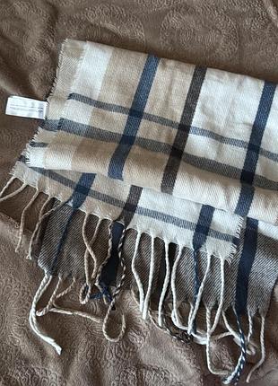 Обʼємний шарф primark cares у клітинку