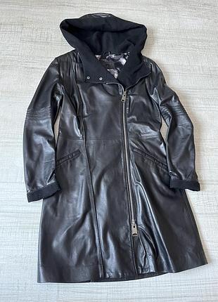 Плащ шкіряний