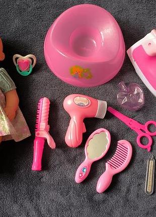 Лялька пупс та аксесуари до неї