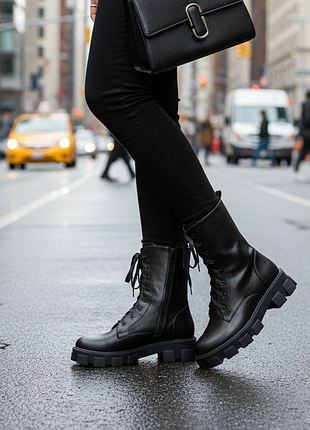 Черевики жіночі чорні д865