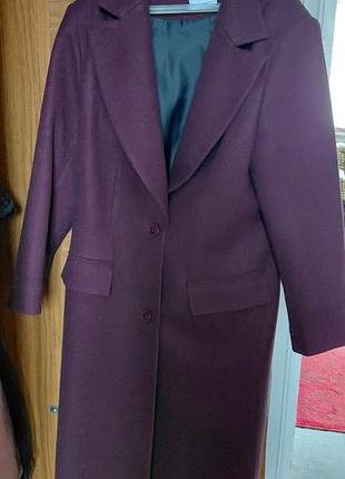 Срочно!! продам пальто мидакси оверсайз двубортное бургунды