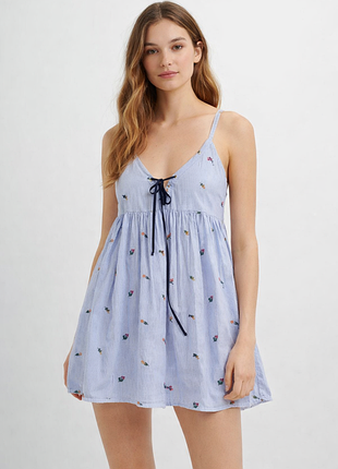 1+1=3❤️вільна сукня-сарафан з зав'язками