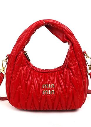 Женская сумка 10708 кросс-боди красная