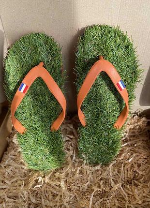 Оригінальні капці-в’єтнамки «kusa» з ефектом натурального газону 🌿🩴