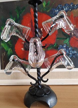 Набір чарки чобітки. вінтаж