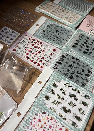 Наклейки для манікюру стемпінг
