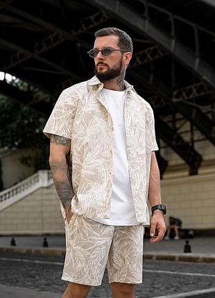 Летний комплект гавайка grey пп4754(k8 - 00)