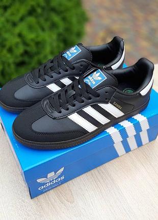 Кросівки жіночі adidas samba black white