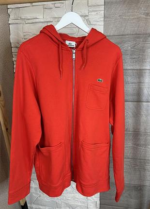 Чоловіча оригінальна кофта худі на змійці lacoste xxl