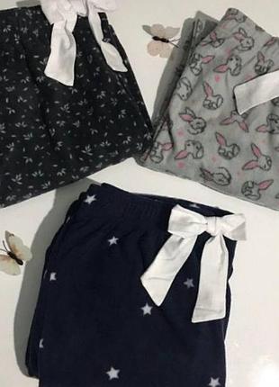 Женские флисовые домашние/пижамные брюки influx