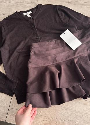 Zara нова спідниця-шорти з воланами