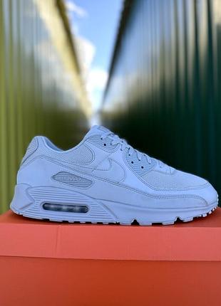Кроссовки nike air max 90 оригинал 49 размер серые grey