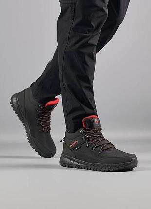 Чоловічі кросівки columbia firebanks mid gtx black red