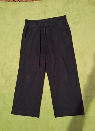 Широкі штани з льону