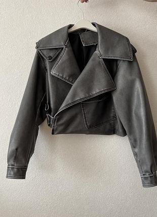 Куртка косуха з еко шкіри