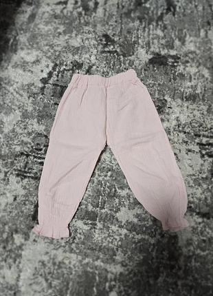 Муслінові штани для дівчинки