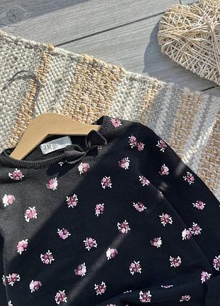 Джемпер з бантиком, в квітковий принт 3