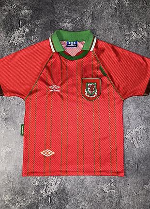 Оригінальна ретро-джерсі збірної уельсу umbro 1994/96 розмір l юніор оригінал