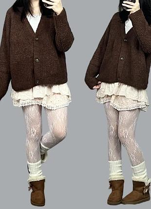 Мягенький коричневий кардиган