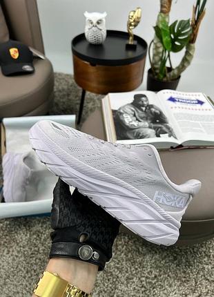 🌺женские кроссовки hoka clifton 8 light purple grey