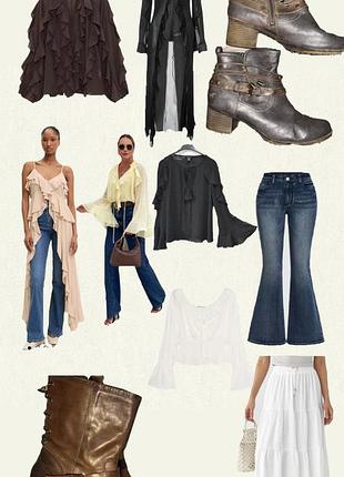 Трендові байкерські черевики стиль бохо  mustang