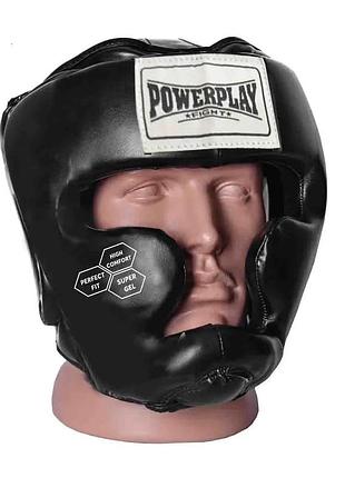 Боксерский шлем powerplay 3043 (тренировочный), black s