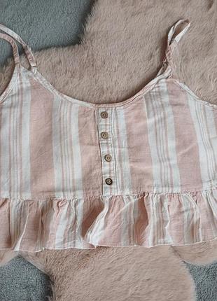 Топ на бретельках з рюшею, розмір s