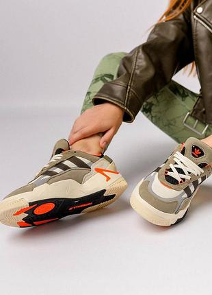 🌺жіночі кросівки adidas originals niteball 2 khaki black