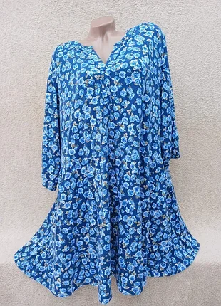 Ярусное платье туника,р56-58💙💙💙